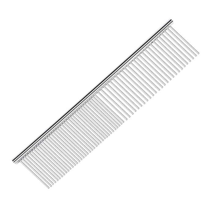 Histotree Cat Steel Comb Rounded Teeth, Static-free Metal Comb | Long-Haired Cats Daily Use