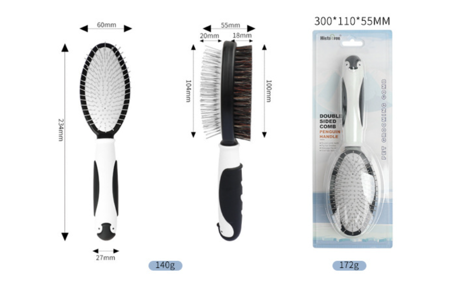 Histotree Cat Pin Brush For Long-Haired Cats Daily Use | For Dandruff Cats