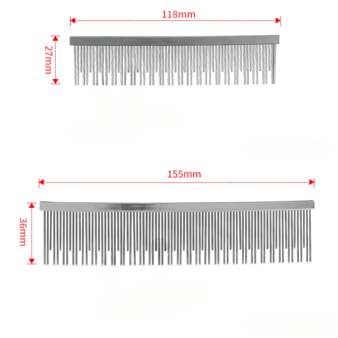 Histotree Cat Long and Short Teeth Pin Comb Removes Knots, Mats and Tangles