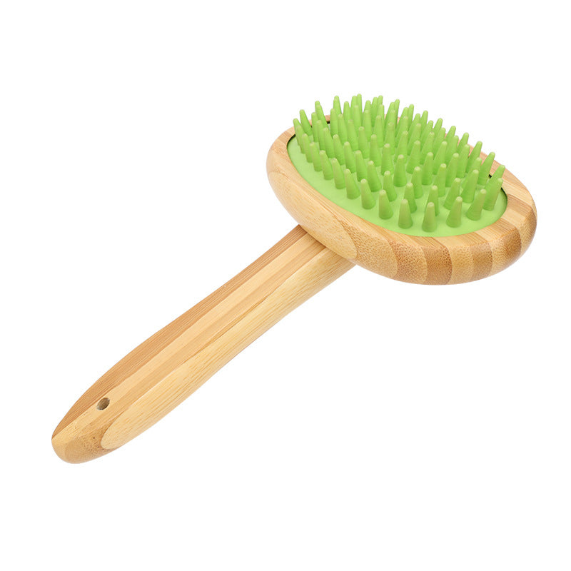 HisToTree Cat Brush with Soft Rubber Pins Gently Removes Loose, Shed Fur | For Dandruff Cats
