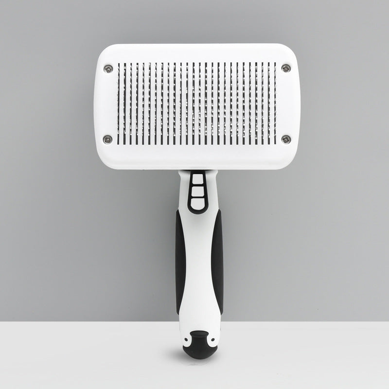HisToTree Cat Grooming Brush Self Cleaning Slicker Brush Gently Removes Loose Undercoat
