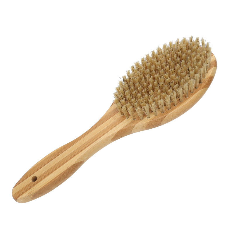 HOP Cat Brush With Boar Bristle And Bamboo Handle Gentle Easy Grooming Massage | For Daily Grooming