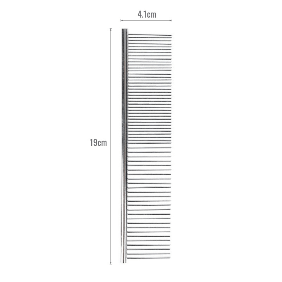 Histotree Cat Steel Comb Rounded Teeth, Static-free Metal Comb | Long-Haired Cats Daily Use